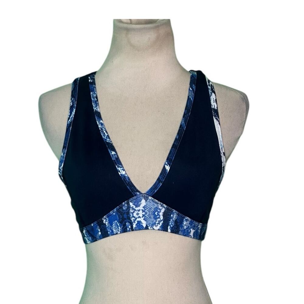 Splendid Blue V With Ladder Back Sports Bra size XS